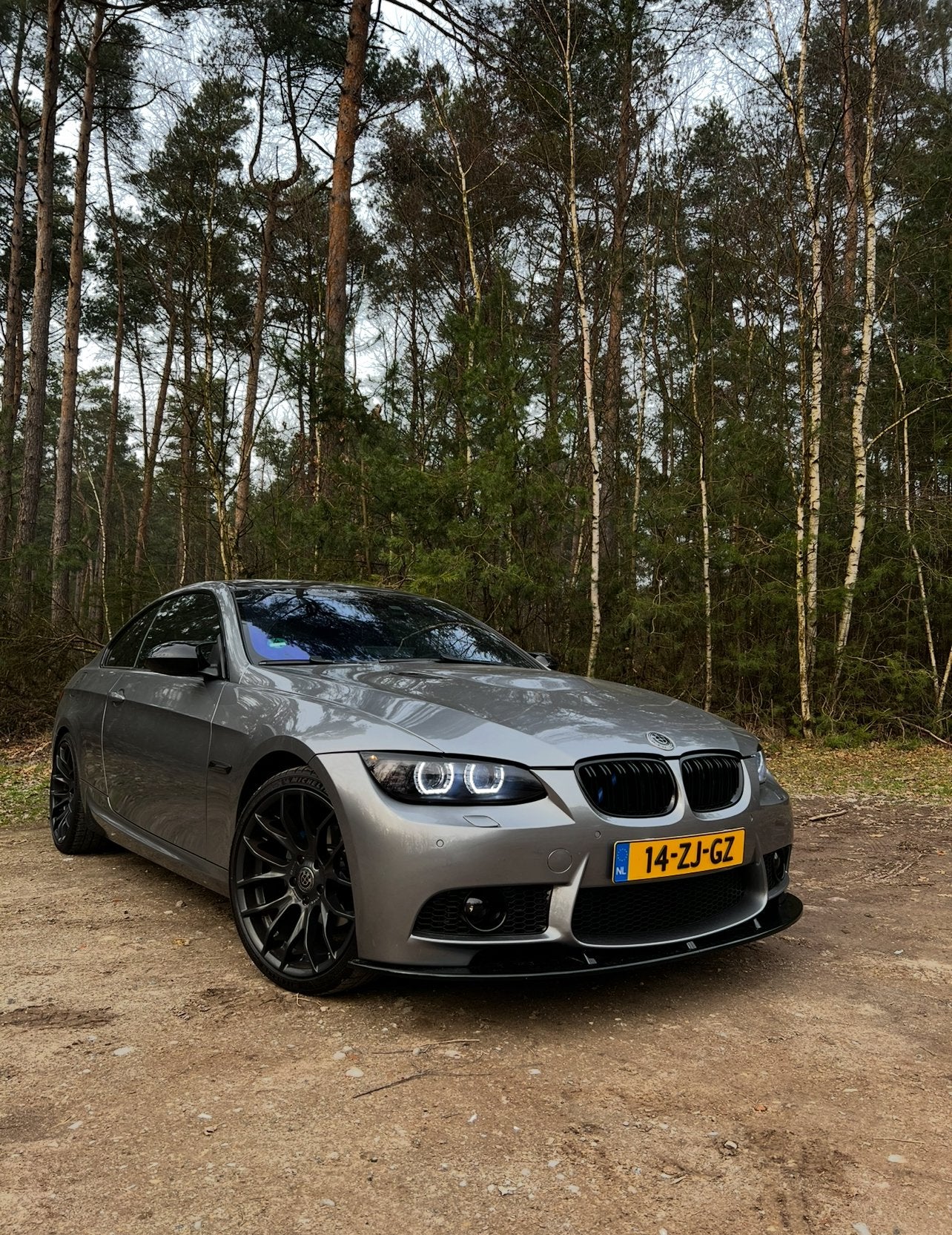BMW 3-Serie 2.0 I 320 Coupe e92 AUT 2008 Grijs, Auto's, Automaat, 1995 cc, Zwart, 4 cilinders