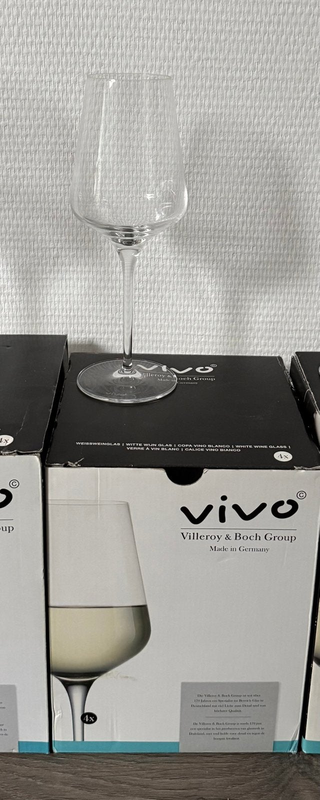 Vivo wittewijn glazen, Ophalen of Verzenden, Zo goed als nieuw, Overige typen