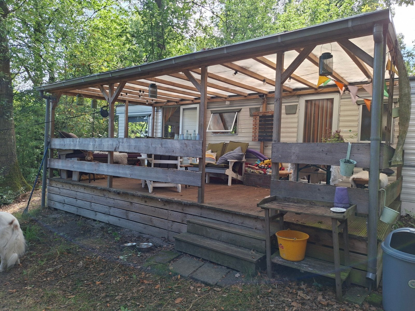 Veranda 3x6,4m - Zelf afbreken, hulp mogelijk!, Ophalen, Gebruikt, Veranda