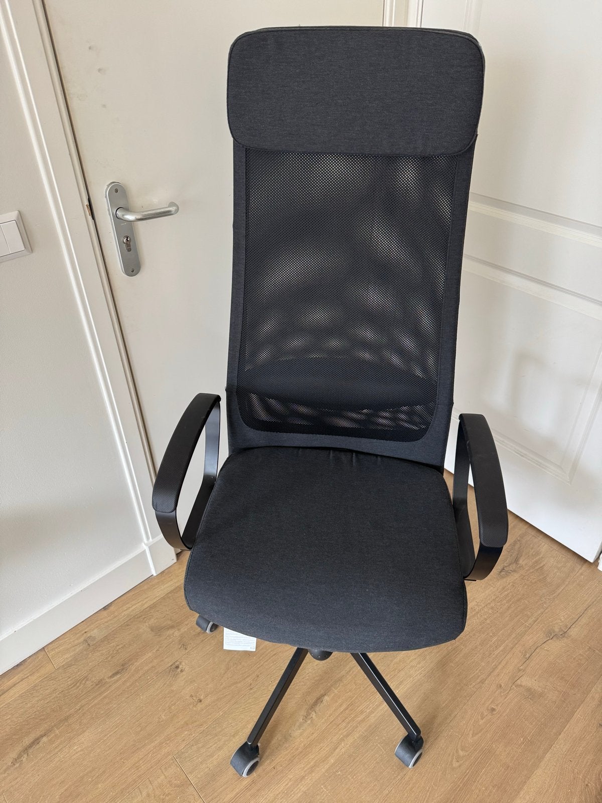 Ikea bureaustoel met mesh rugleuning - Zo goed als nieuw, Huis en Inrichting, Bureaustoelen, Ophalen, Zo goed als nieuw, Grijs