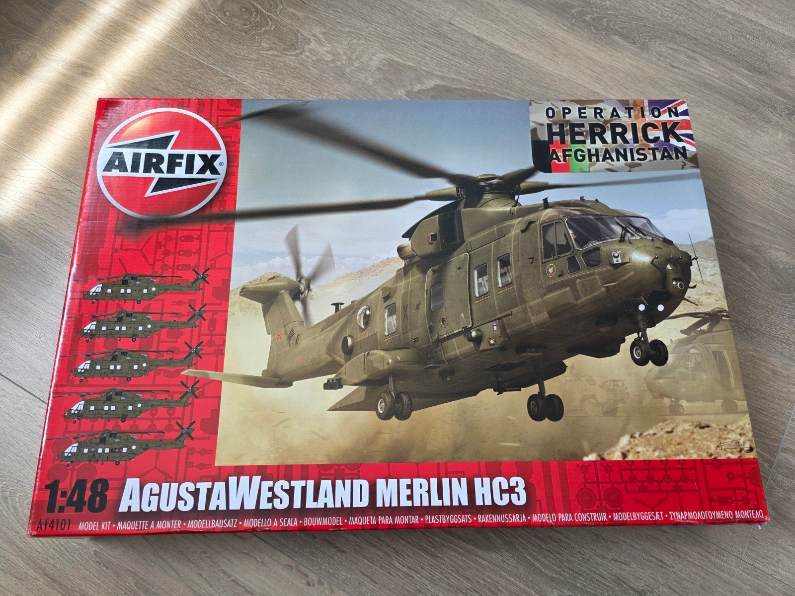 Zeldzame Airfix 1:48 Augusta Westland Merlin HC3 bouwdoos, Hobby en Vrije tijd, Modelbouw | Vliegtuigen en Helikopters, Helikopter