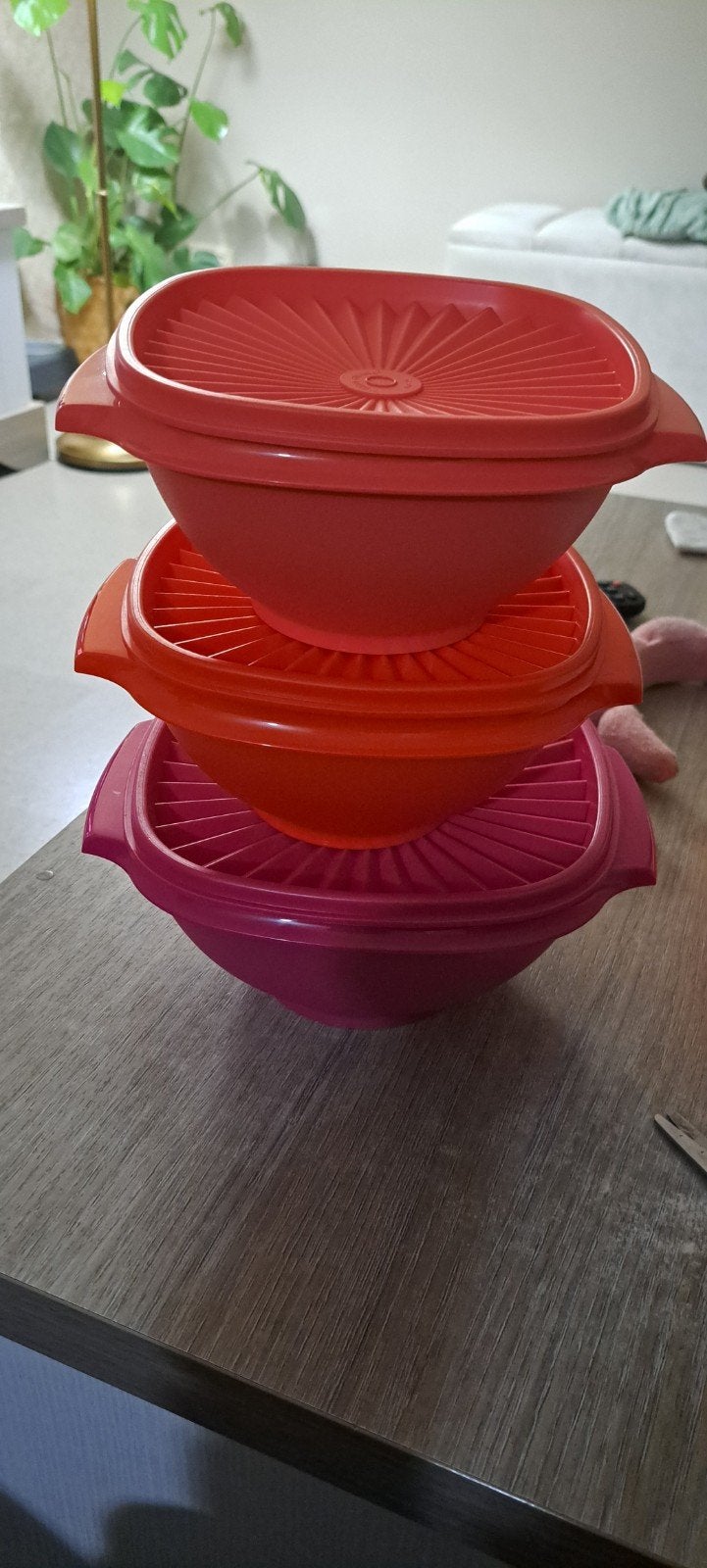 Tupperware Zonnekommen Set - 2x 860ml, 1x 1.9L, Overige kleuren, Luchtdicht, Nieuw, Ophalen of Verzenden