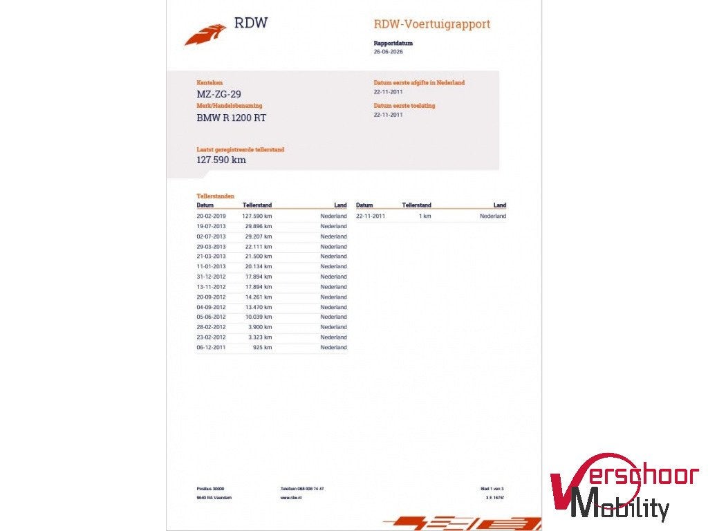 BMW Tour R 1200 RT (bj 2011), Motoren, Bedrijf, 1170 cc, Plants@bmwgroup.com, Meer dan 35 kW
