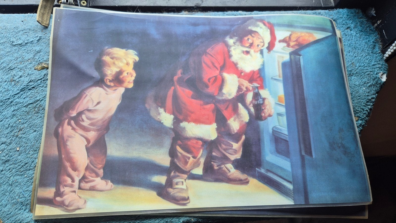 3 kerst  coca-cola placemats 1990, Diversen, Ophalen of Verzenden