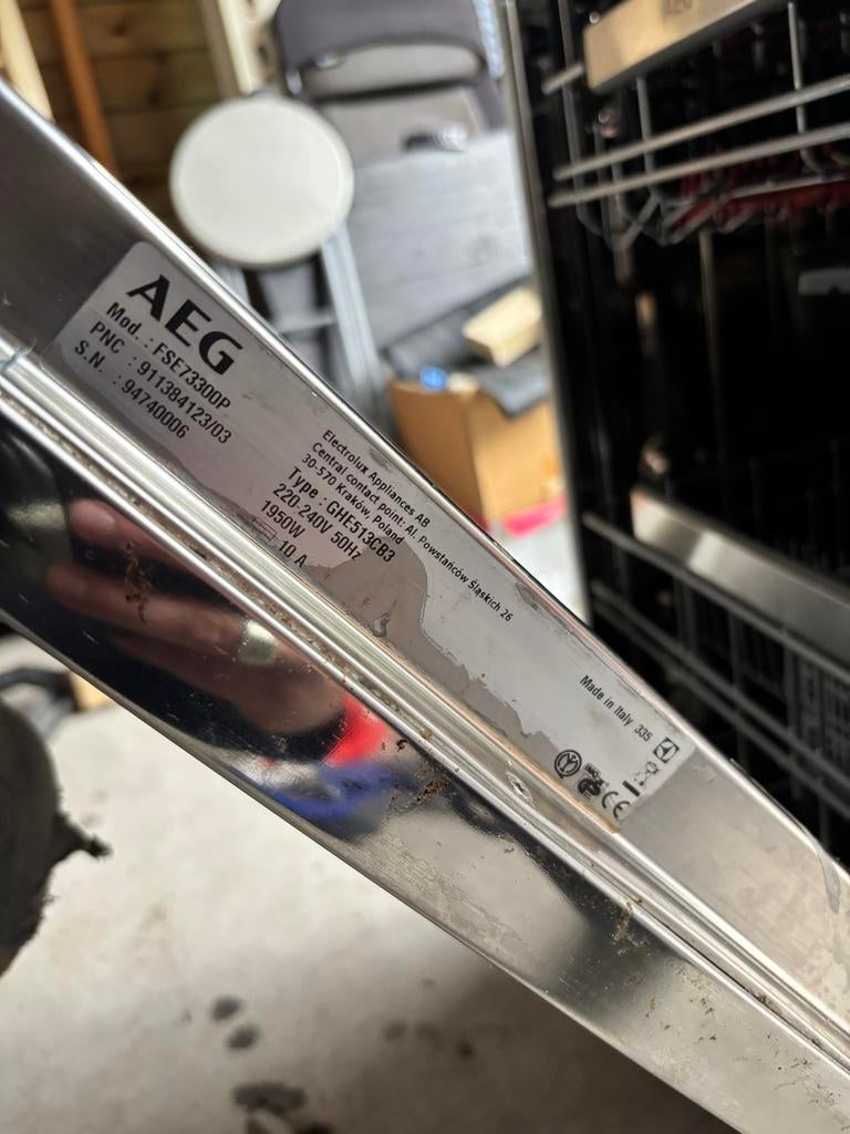 Goed werkende AEG vaatwasser - 76x54.5x55cm, Witgoed en Apparatuur, Vaatwasmachines, Ophalen, Gebruikt, Minder dan 85 cm, Inbouw