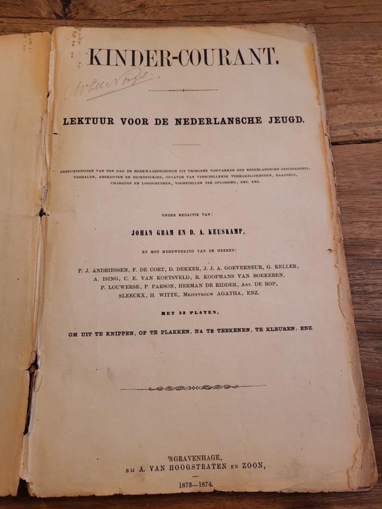 Kinder-Courant: Lektuur 1873-1874, Ophalen of Verzenden, Gelezen, Johan Gram, D.A. Keuskamp e.a., Non-fictie