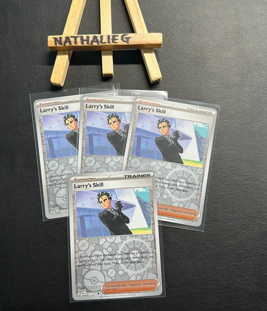 Larry’s Skill reverse 115/131 Pokemon Prismatic Evolutions, Ophalen of Verzenden, Nieuw, Losse kaart