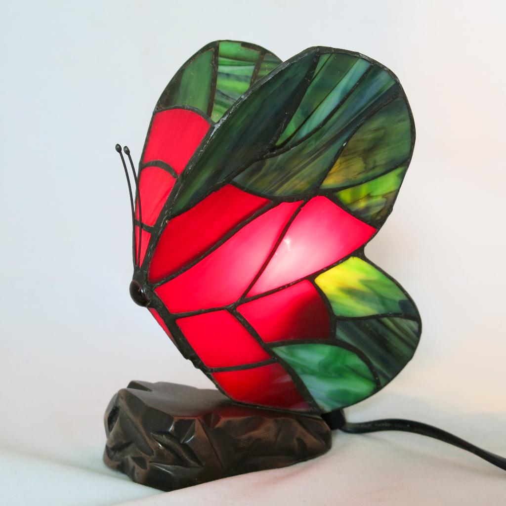 Tiffany vlinder lamp, Ophalen of Verzenden, Nvt, Metaal, Minder dan 50 cm