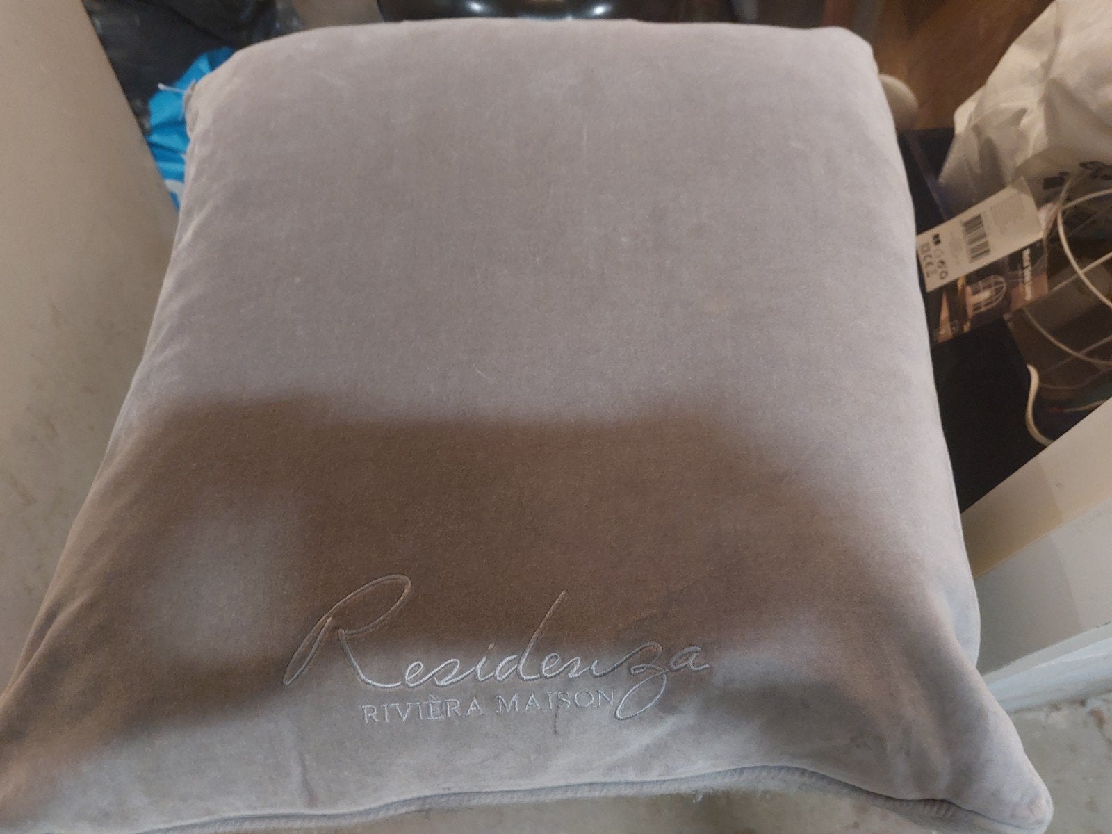 riviera maison kussens 2 stuks 50x50, Huis en Inrichting, Woonaccessoires | Kussens, Ophalen of Verzenden, Zo goed als nieuw, Vierkant