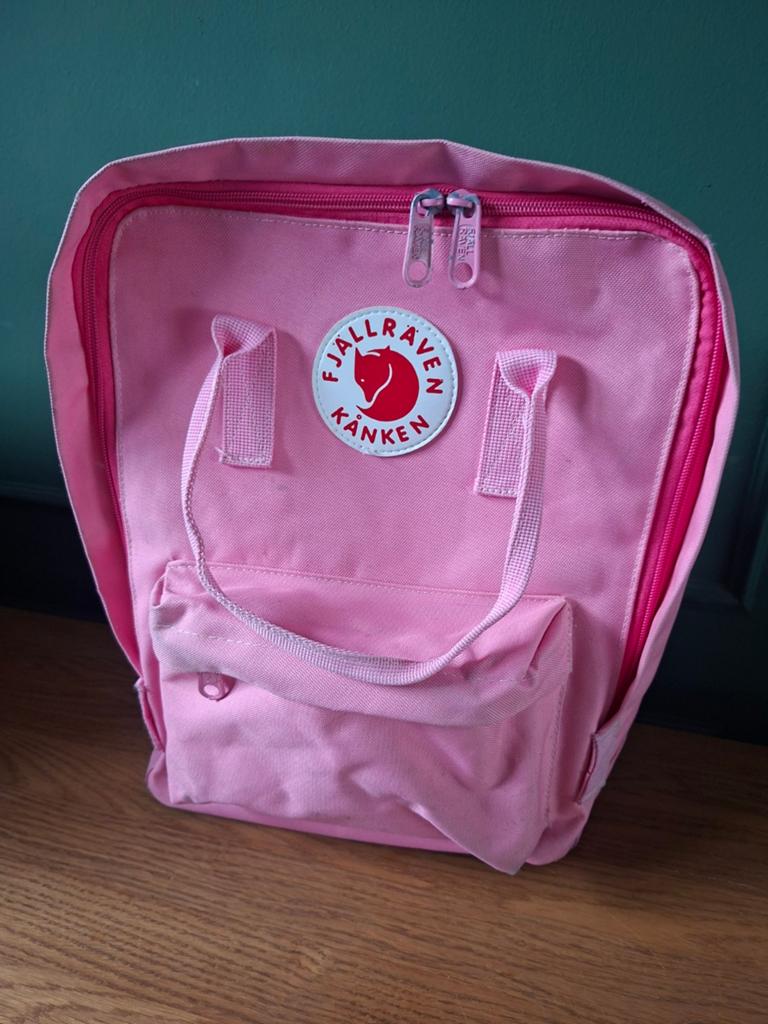 Fjallraven Kanken Rugzak Roze, Ophalen of Verzenden, Gebruikt, Overige merken, 30 tot 45 cm