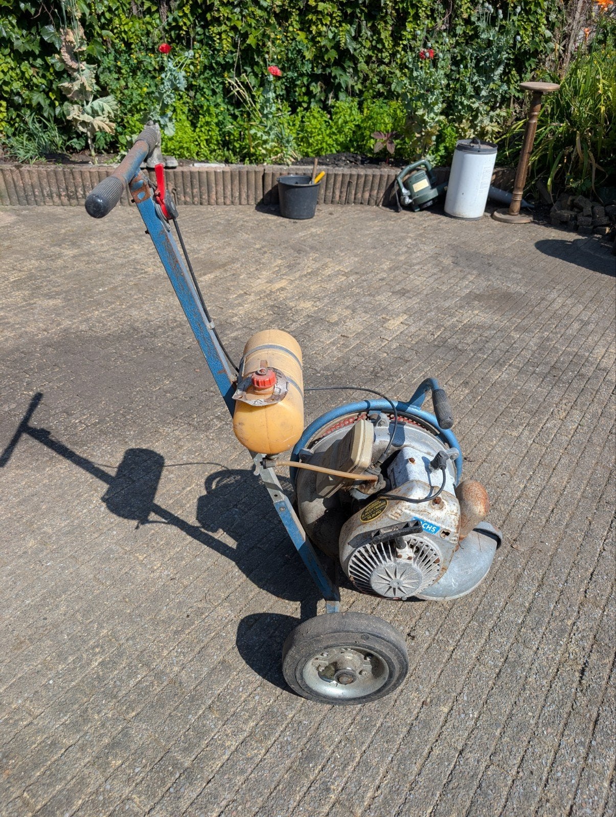 Vintage bladblazer op benzine ( Sachs), Ophalen, Gebruikt, Benzine, Sachs