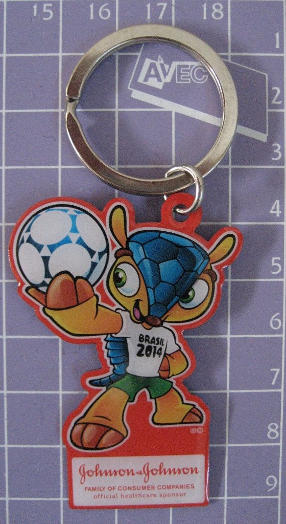 Sleutelhanger Johnson & Johnson Brasil 2014 Fuleco, Ophalen of Verzenden, Nieuw, Merk