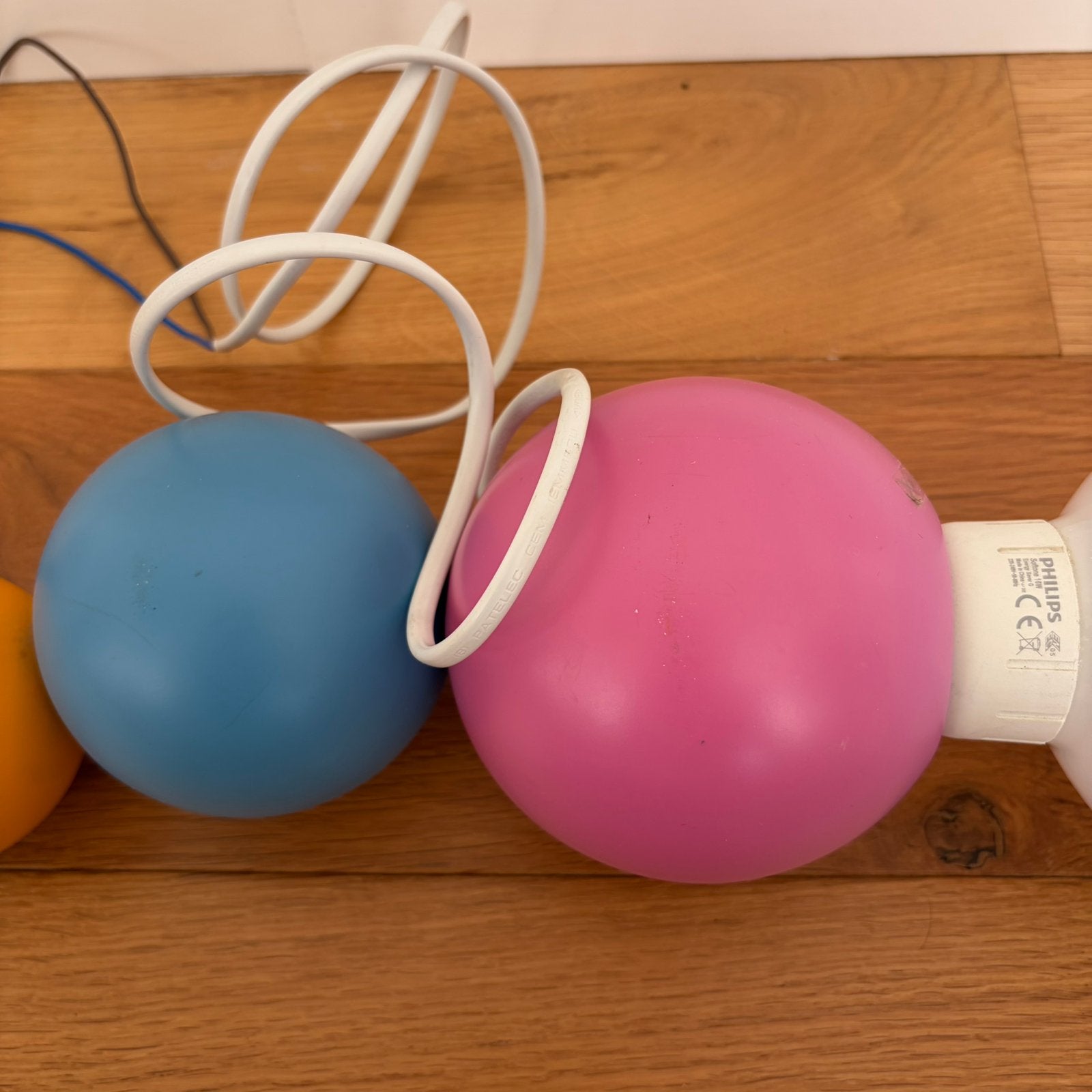 Philips Ruby kinderlamp plafondlamp kleurrijke bollen, Gebruikt, Vintage, Meerkleurig, Kinderlamp