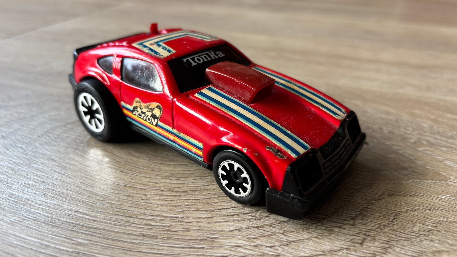 Vintage Tonka Action raceauto – jaren ’70/’80, Ophalen of Verzenden, Gebruikt