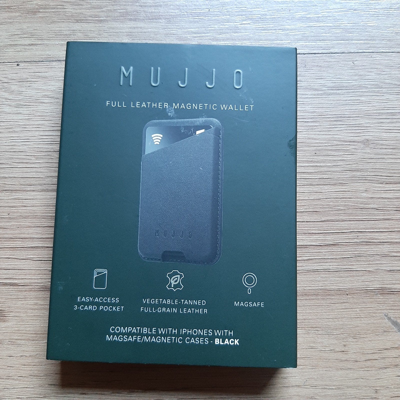 Mujjo Leather Card Wallet, Ophalen, Kaarthouder, Nieuw, Leer