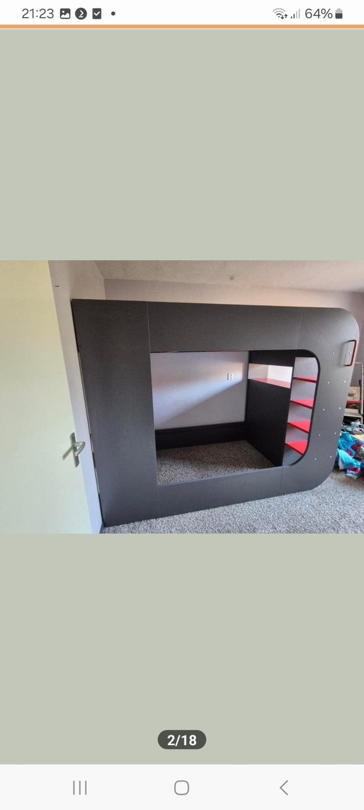 gaming bed cube, Ophalen, Zo goed als nieuw, Hoogslaper