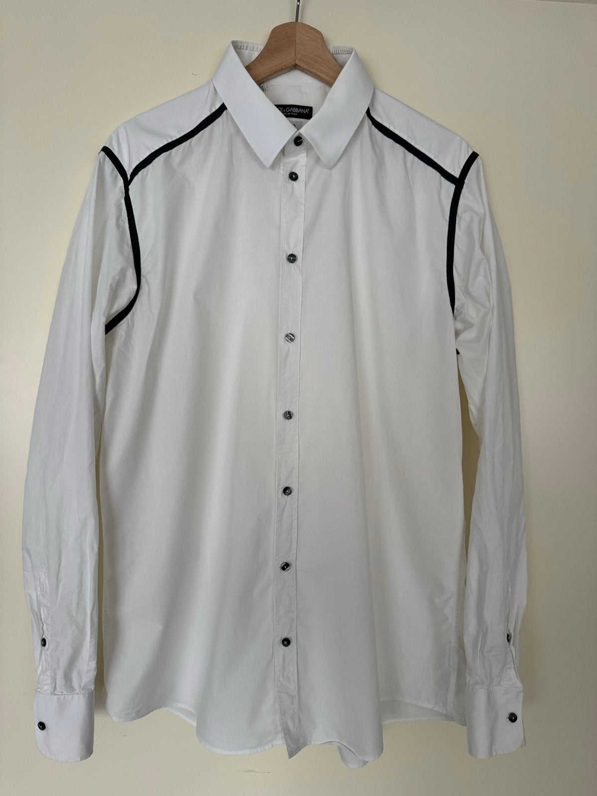 Dolce & Gabbana Shirt 43/XL, Kleding | Heren, Overhemden, Gedragen, Halswijdte 43/44 (XL), Wit, Ophalen of Verzenden