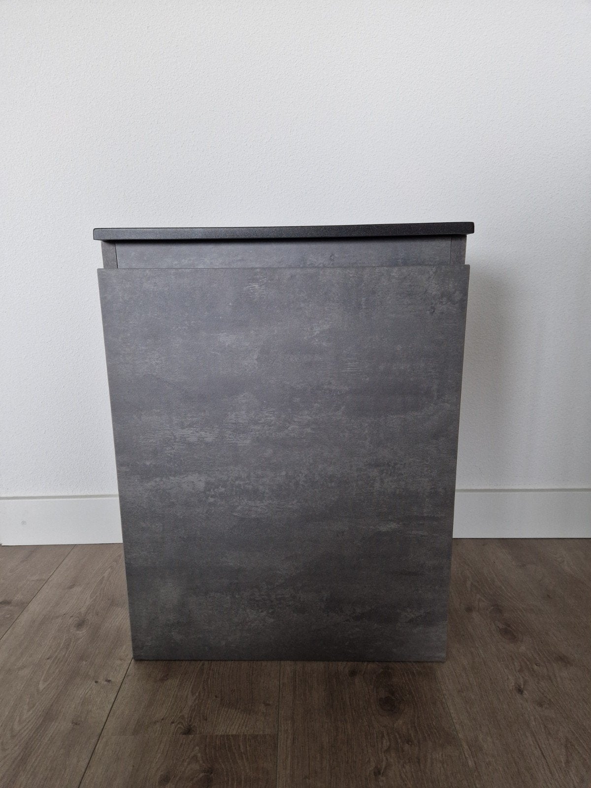 Badkamermeubel met wasbak - Beton/Donkergrijs, Ophalen, Minder dan 50 cm, Gebruikt, Minder dan 25 cm