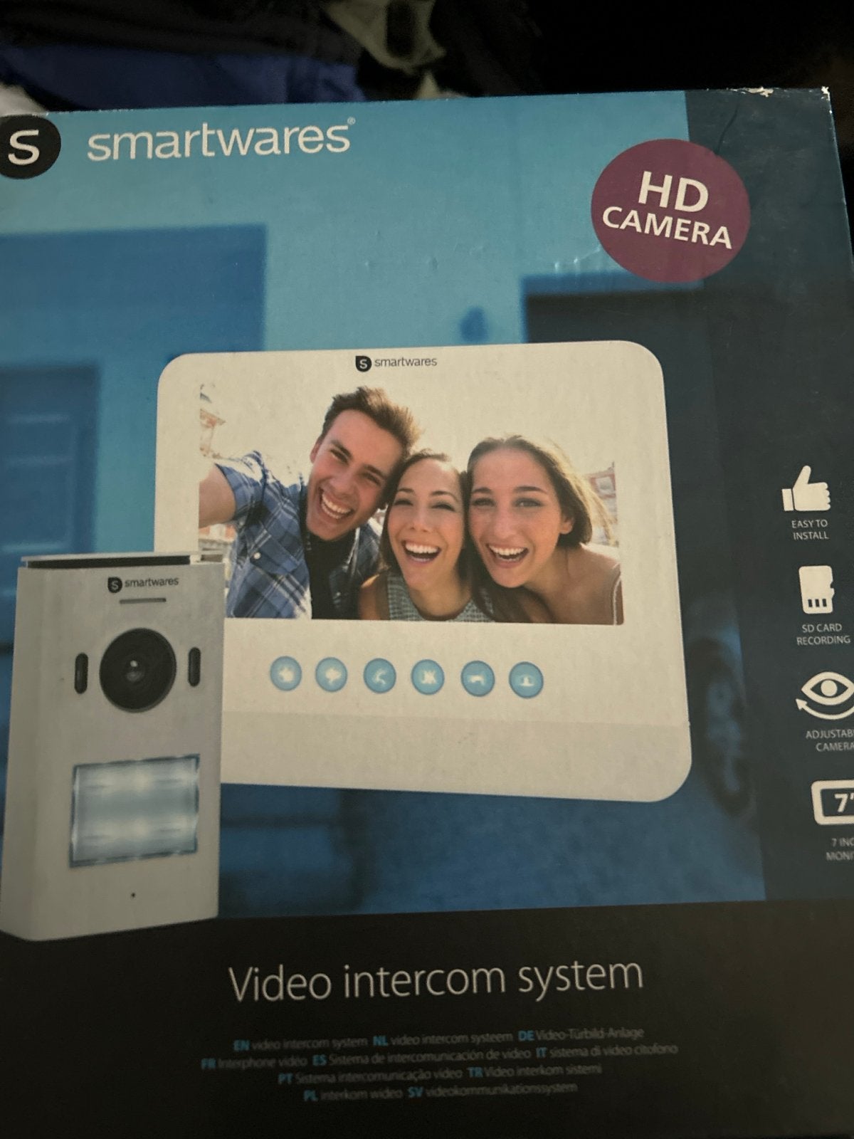 Smartwares Video Intercom Systeem met HD Camera, Ophalen, Nieuw, Buitencamera