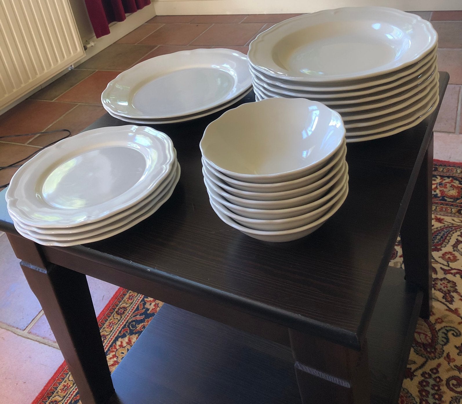 Serviesgoed, borden en kommen, Ophalen, IKEA, Zo goed als nieuw, Steen/keramiek