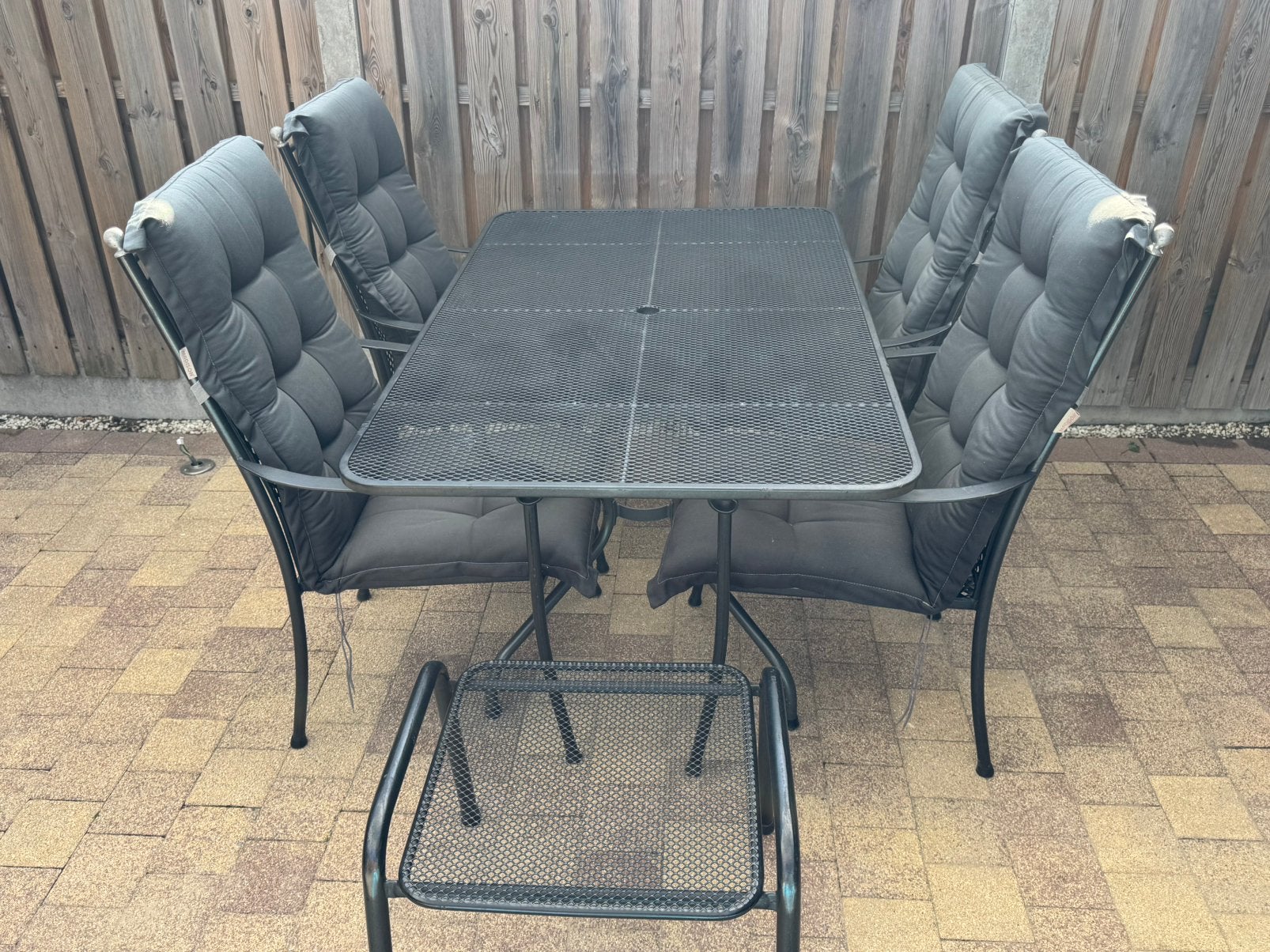 Royal Garden Tuinset met 4 stoelen en tafel, Ophalen, Gebruikt, Eettafel, Tuinset