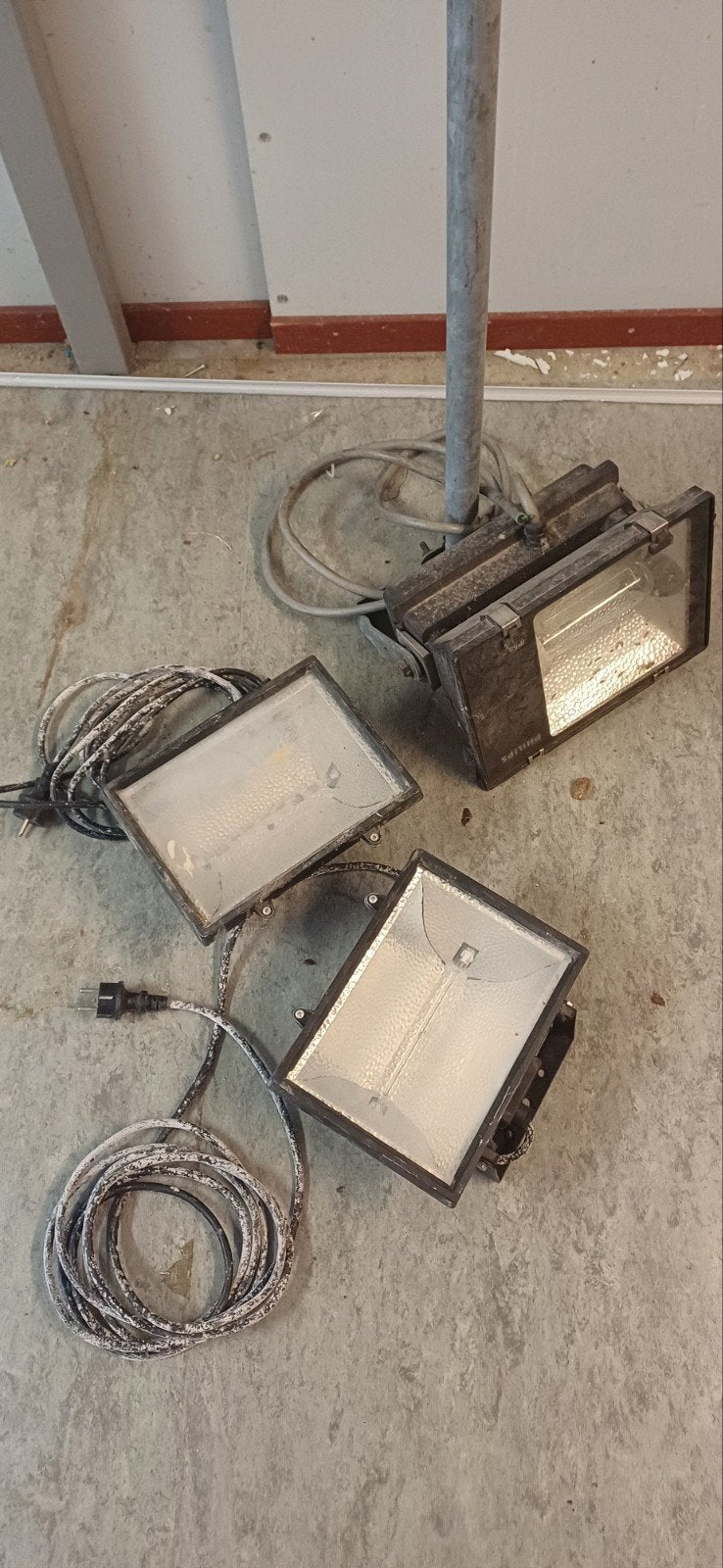 Bouwlamp, Doe-het-zelf en Verbouw, Bouwverlichting, Ophalen, Gebruikt, 500 watt of meer, Lamp met armatuur