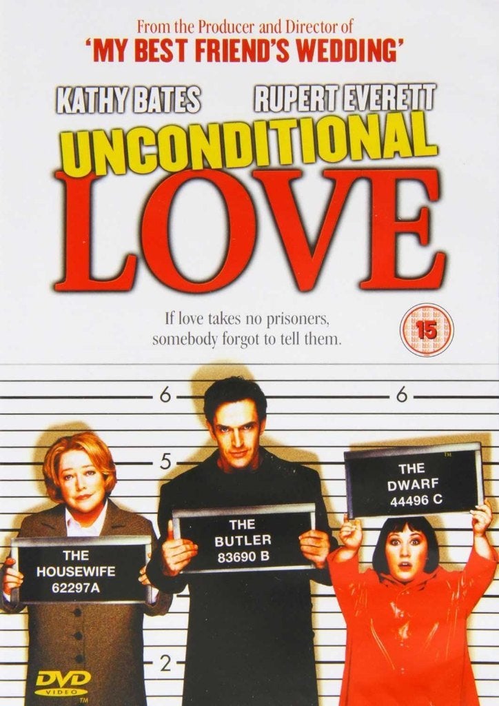 DVD UNCONDITIONAL LOVE KATHY BATES RUPERT EVERETT, Alle leeftijden, Ophalen of Verzenden, Zo goed als nieuw, Romantische komedie
