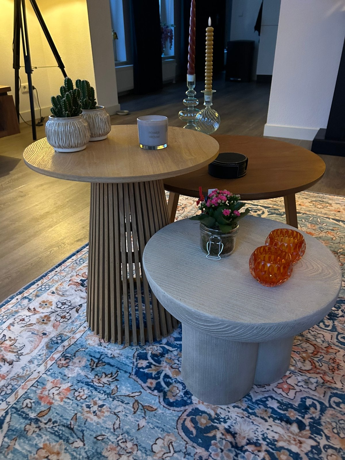 Salontafel, Ophalen, Gebruikt, Rond, 50 tot 100 cm