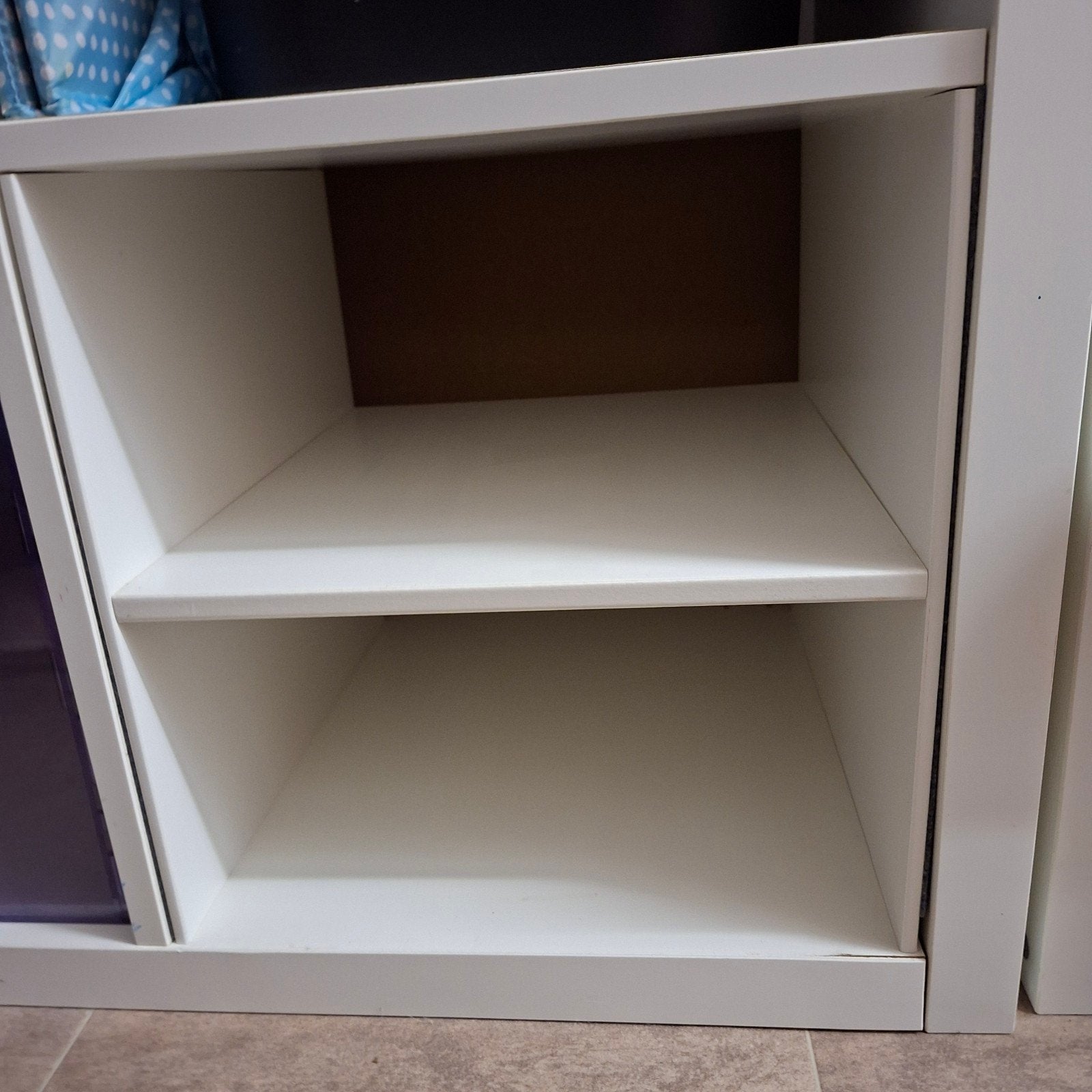 ikea Kallax inzet met één plankje (2 te koop), Ophalen, Minder dan 50 cm, Zo goed als nieuw, Minder dan 100 cm
