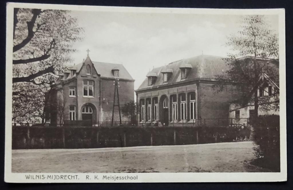 Wilnis - Mijdrecht, R.K. Meisjesschool., Verzamelen, Ophalen of Verzenden, 1940 tot 1960, Ongelopen, Utrecht