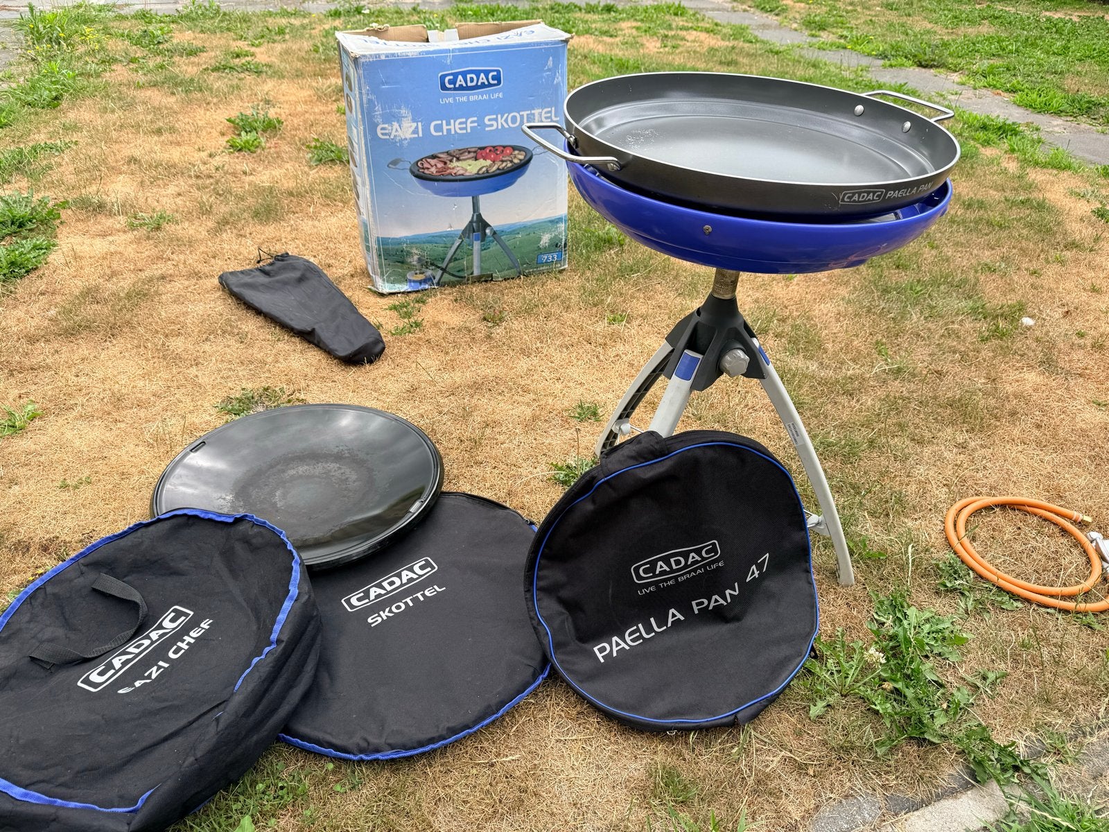 Cadac Eazi Chef Skottel Braai met extra Paella Pan 47, Ophalen, Gebruikt