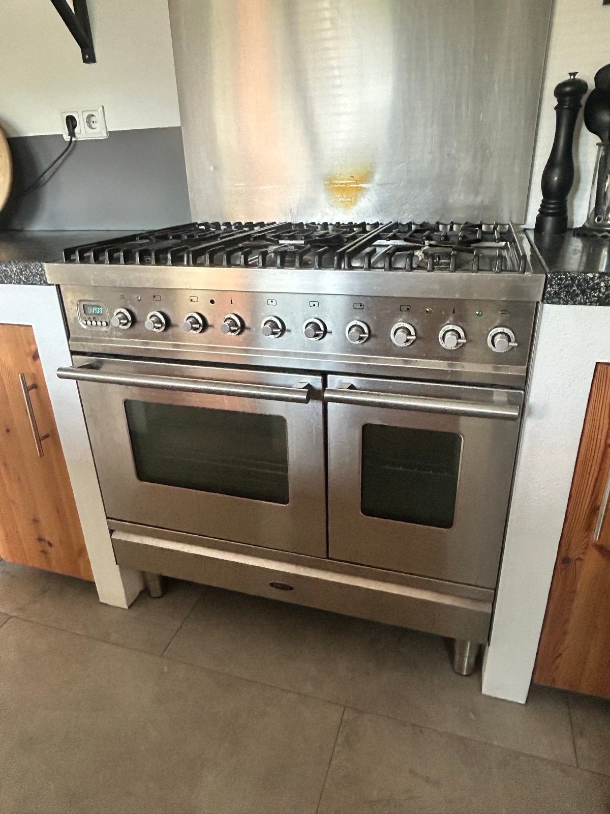 Boretti fornuis met dubbele oven, Ophalen, Gebruikt, 60 cm of meer, Gas