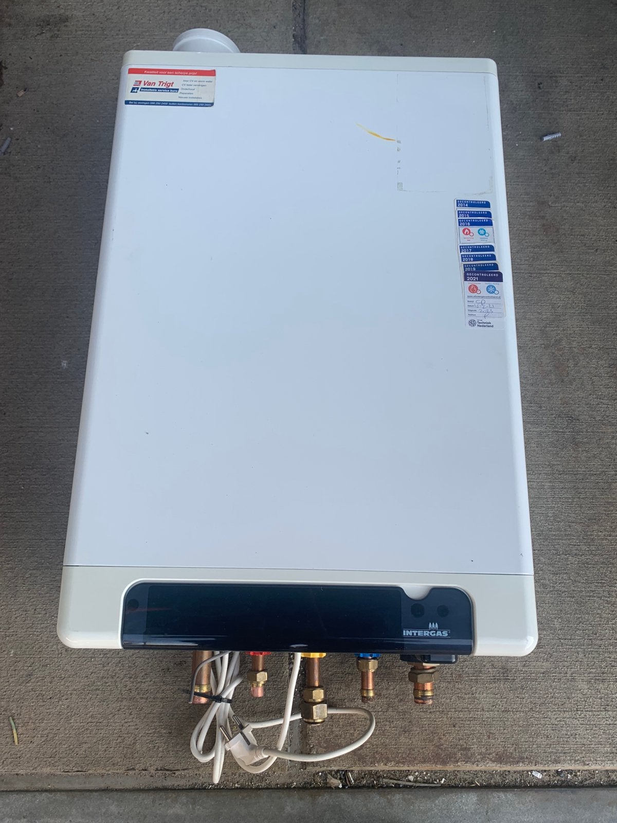 Intergas HRE 24/28, Minder dan 20 liter, Ophalen of Verzenden, Gebruikt, Geiser