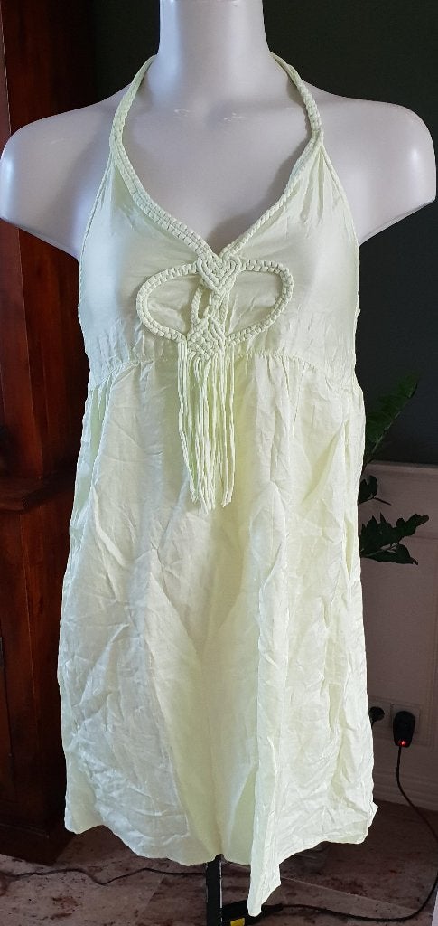 Amor Lola nette lime top shirt mt M 38 40, Kleding | Dames, Maat 38/40 (M), Verzenden, Geel, Zo goed als nieuw