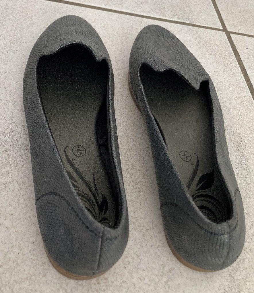 tijlvolle grijze instappers muiltjes mt 41 bijna nieuw, Overige kleuren, Zo goed als nieuw, Sandalen of Muiltjes, Esmara