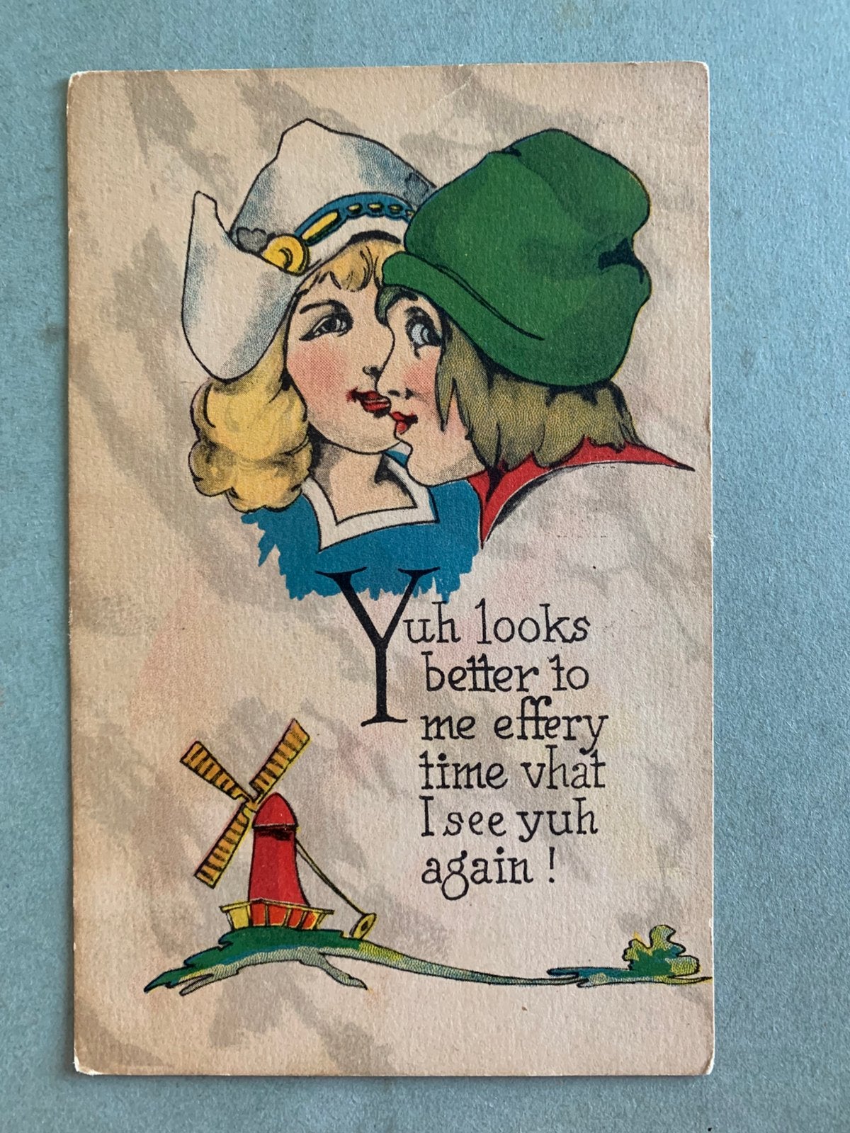 1919 Boer en boerin, Ophalen of Verzenden, Voor 1920, Gelopen, Overige thema's