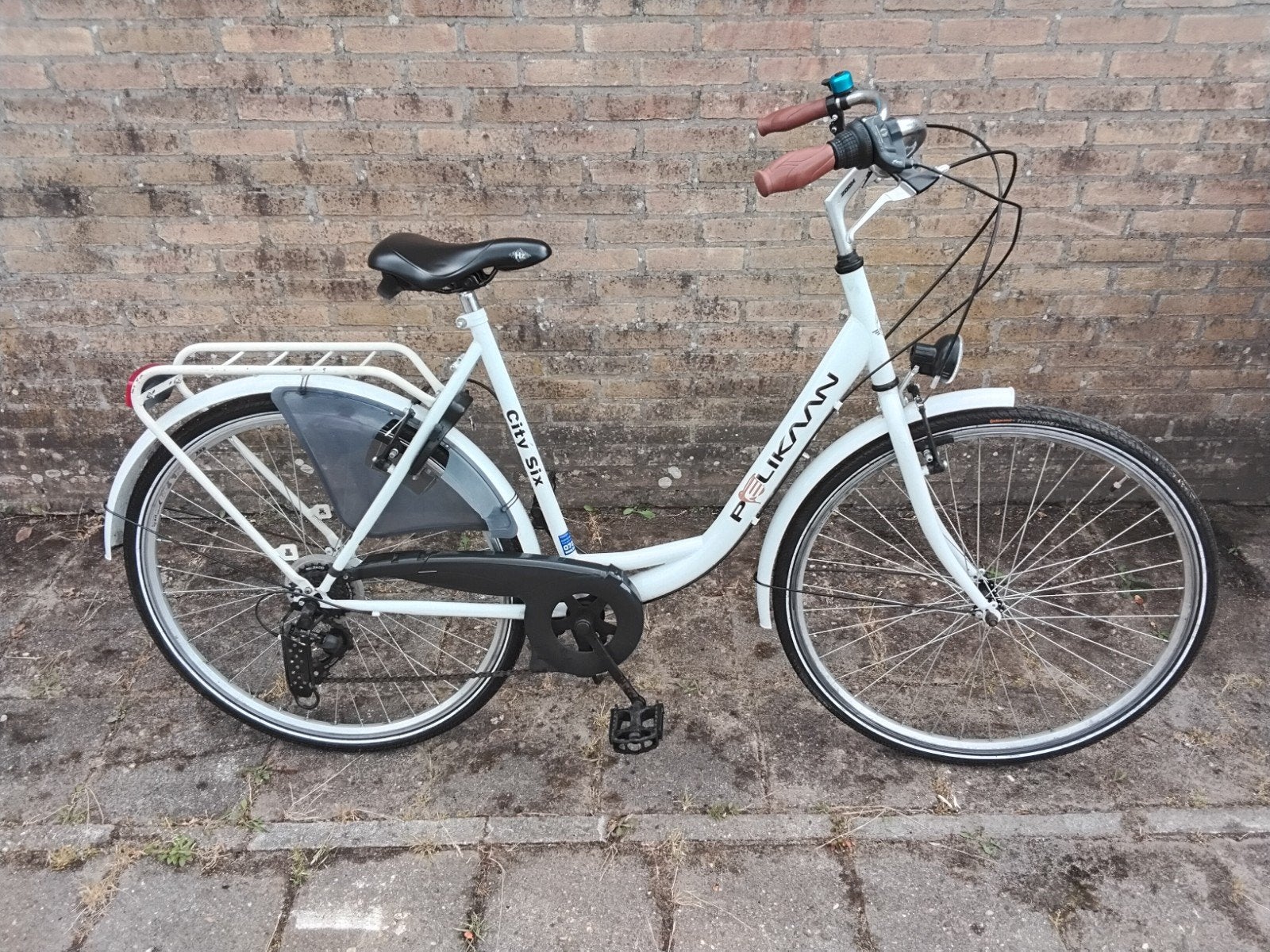 Pelikaan City Six dames stadsfiets - 6 versnellingen, Gebruikt, Velgrem, Versnellingen, 50 tot 53 cm