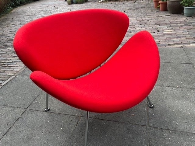 Artifort Orange Slice fauteuil - Pierre Paulin, Ophalen, 75 tot 100 cm, Design, Modern, Mid-century, Zo goed als nieuw