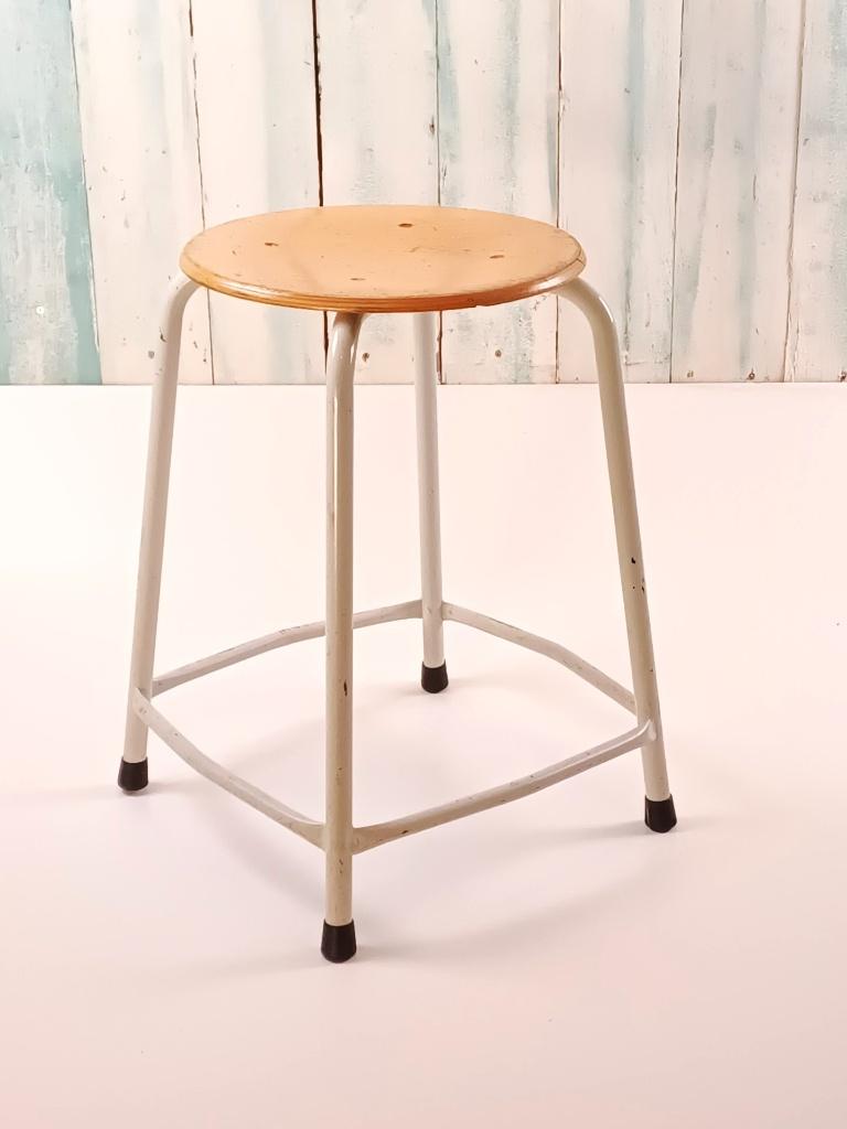 Vintage - kruk oud design, Ophalen, Gebruikt, IJzer