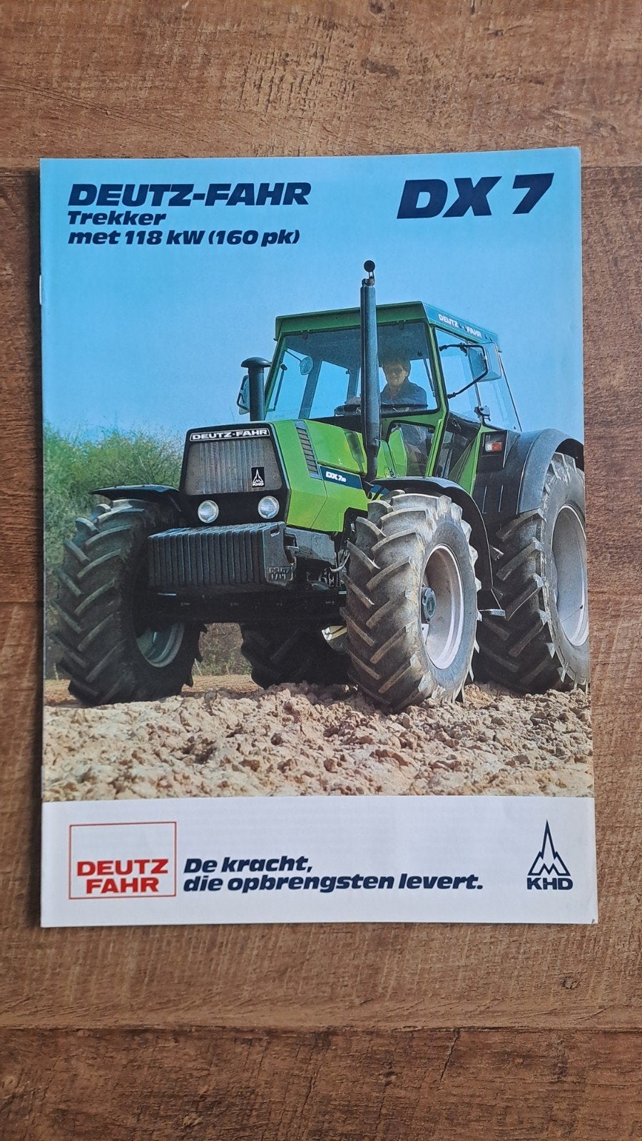 folder DEUTZ FAHR DX 7 tractor, trekker, Ophalen of Verzenden, Zo goed als nieuw, Folder