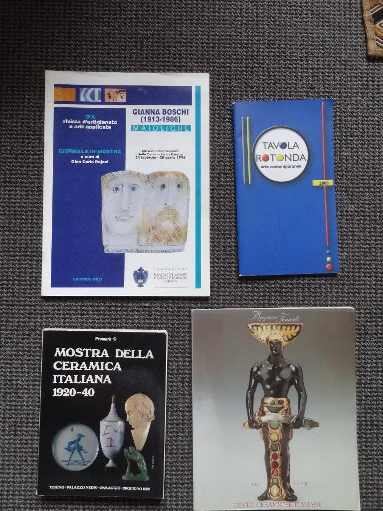 4 boeken Italiaanse keramiek, ook merkenboek, Verzenden, Gelezen, Overige onderwerpen