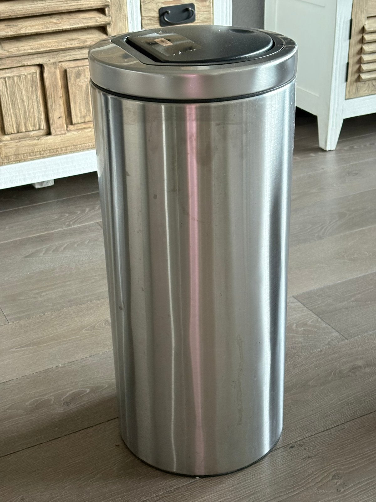 Brabantia Touch Bin 30 Liter - RVS afvalbak, Huis en Inrichting, Woonaccessoires | Prullenbakken, 20 tot 30 liter, Ophalen, Gebruikt