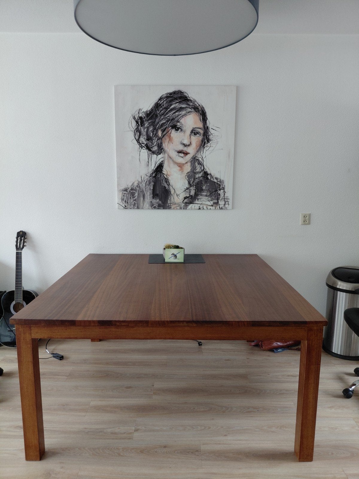 Eetkamertafel, Ophalen, 150 tot 200 cm, Vierkant, Zo goed als nieuw