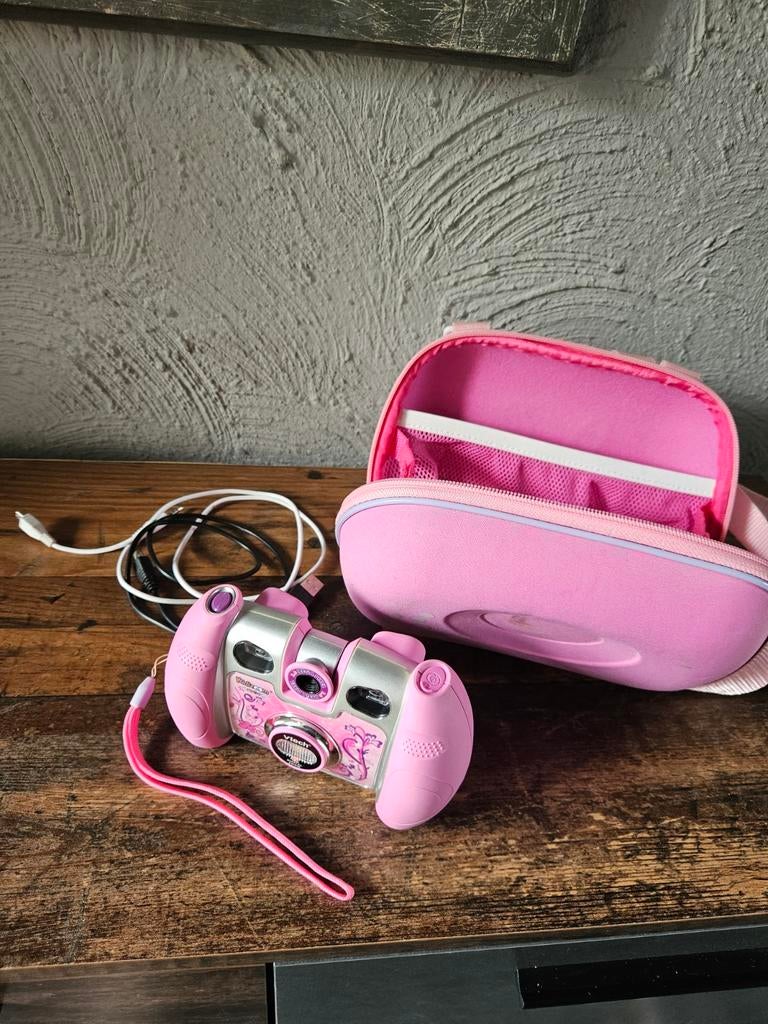 VTech Kidizoom Twist Digitale Camera Roze met Tasje, Kinderen en Baby's, Speelgoed | Vtech, Ophalen of Verzenden, Gebruikt, 4 tot 6 jaar