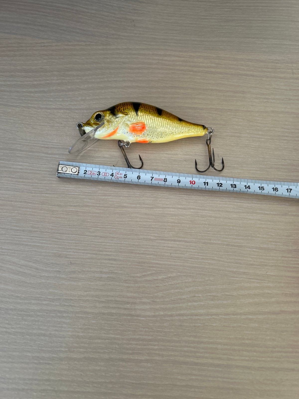 Nieuw kunstaas in baarskleur - 10 cm, Watersport en Boten, Ophalen of Verzenden, Nieuw, Kunstaas
