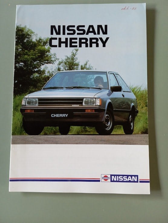 Nissan Cherry 10 / 1983 20 pag., Verzenden, Zo goed als nieuw, Nissan