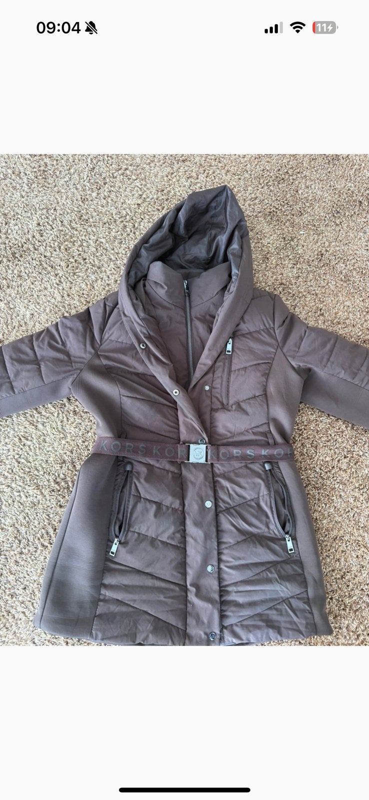 Michael kors winterjas, Ophalen of Verzenden, Zo goed als nieuw, Maat 46/48 (XL) of groter, Zwart