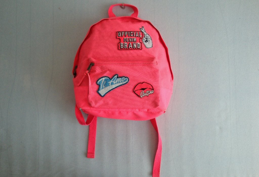 Vingino kinder school rugzak neon roze, Overige merken, Gebruikt, 25 tot 40 cm, Ophalen of Verzenden