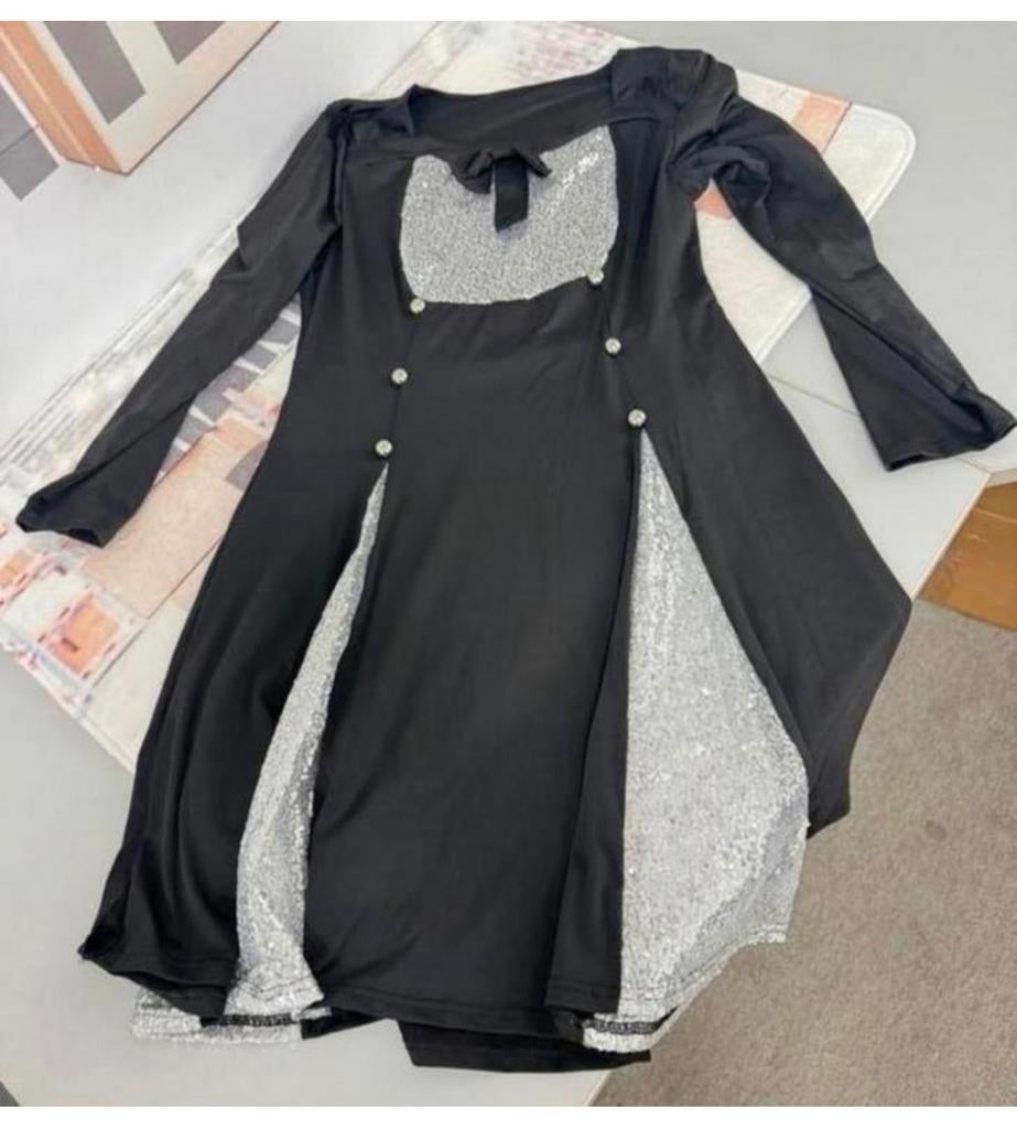 Retro vintage Jaren '50 Punk Gothic Flare Jurk XL goth dress, Zwart, Maat 46/48 (XL) of groter, Nieuw, Ophalen of Verzenden