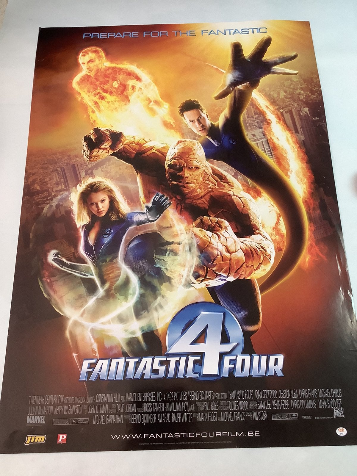 THE FANTASTIC 4FOUR   Filmposter   70-100 cm, Verzamelen, Ophalen of Verzenden, Zo goed als nieuw, Deurposter of groter, Film en Tv